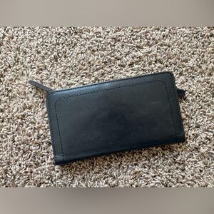 Vintage Vilenca Holland Soft Leather Wallet Black Card Luxury Folding Clutch